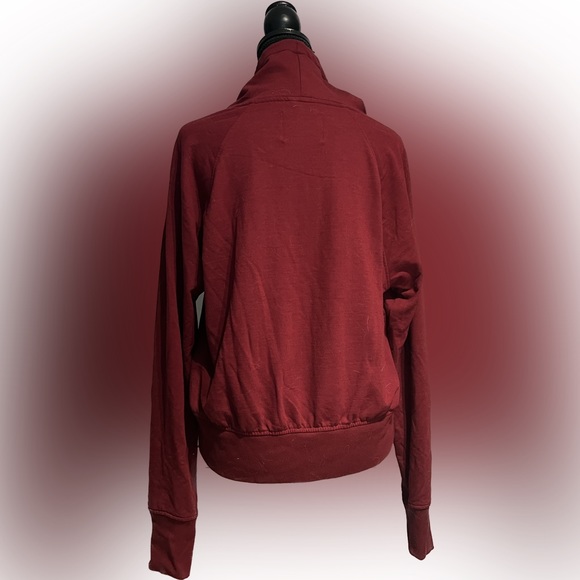 Victoria secret sport maroon red cowl neck workout hoodie - Picture 2 of 3